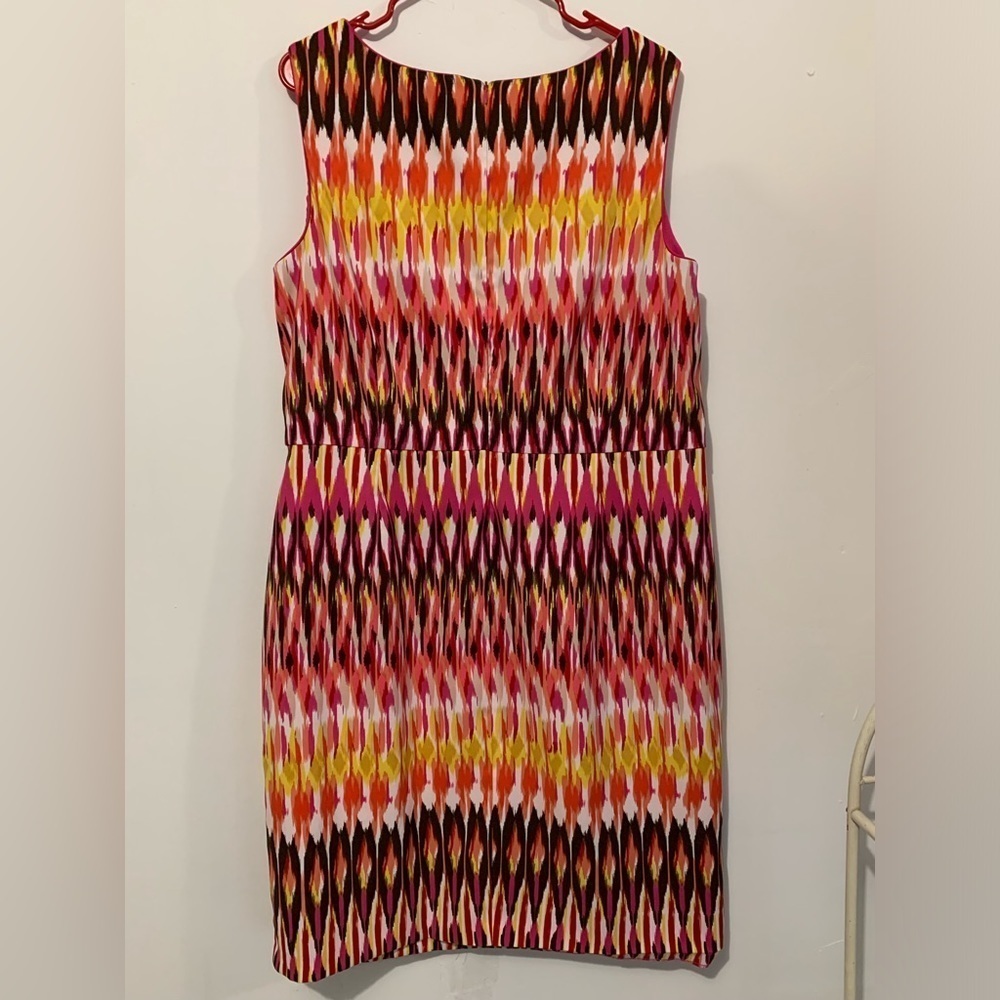 Roz & Ali Women Colorful Printed Dress sz 18W - Picture 3 of 8